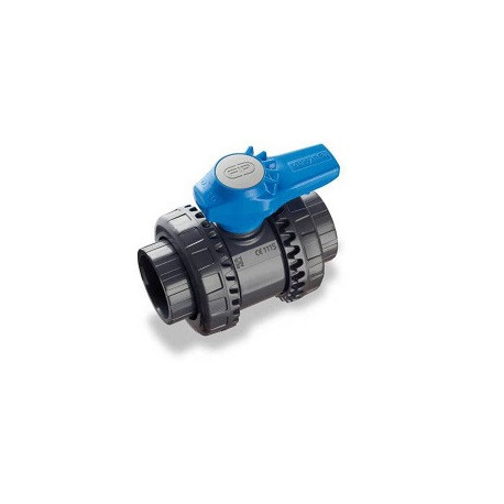 Robinet PVC boisseau sphérique femelle / femelle piscine ⌀ 50 - Réf : VEEIV50