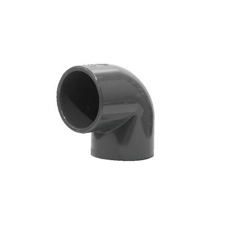 Coude PVC 90 ° petit rayon femelle / femelle ⌀ 32 - Réf : GIV32
