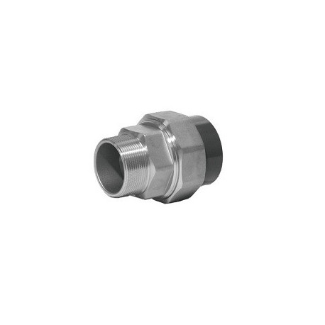 Union PVC-fer pression droit mâle / femelle ⌀ 33x42 40 - Réf : 12223309