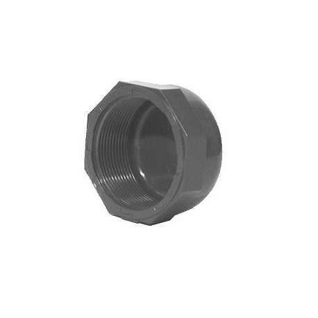 Bouchon PVC pression à visser femelle ⌀ 50x60 - Réf : CFV2