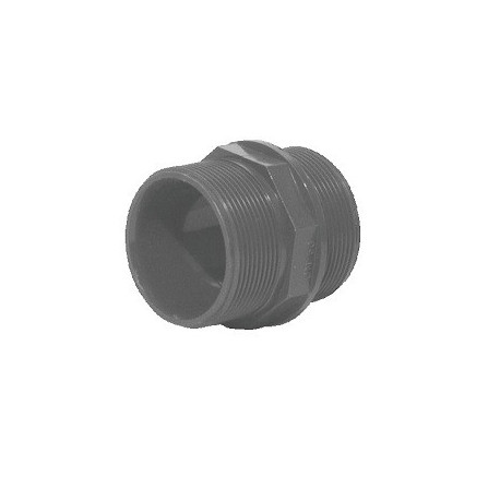Mamelon plomberie PVC pression droite / droite ⌀ 50x60 - Réf : NFV2