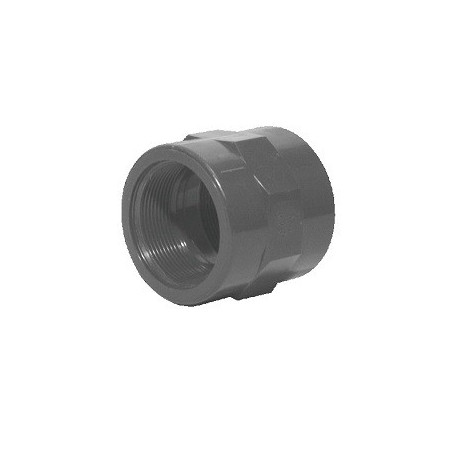 Manchon PVC-fer pression femelle / femelle ⌀ 50x60 63 - Réf : MIFV63