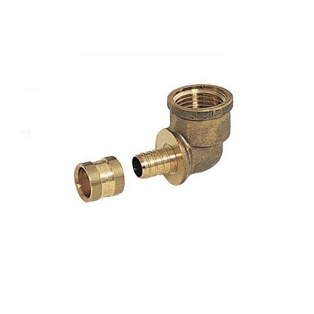 Lot de 10 coudes femelle fixe à glissement Femelle 1/2" - Réf : 4337