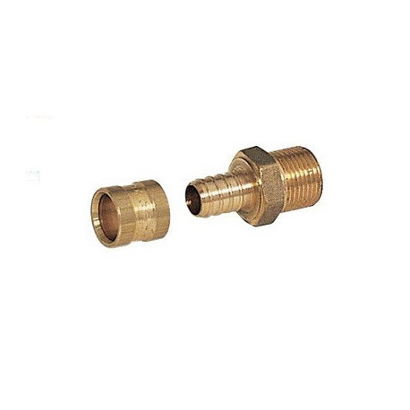 Lot de 10 mamelons mâle à visser à glissement Mâle 3/8" - Réf : 4269