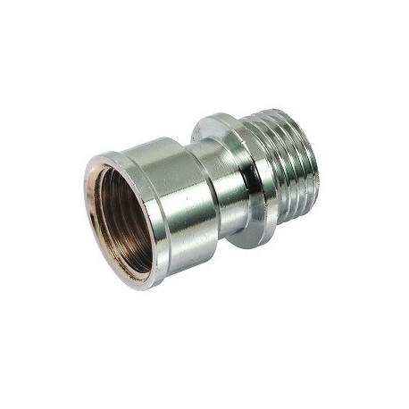 Lot de 2 allonges évidée brochée poli chromée Sudo Mâle / Femelle 1/2" - Réf : 2039