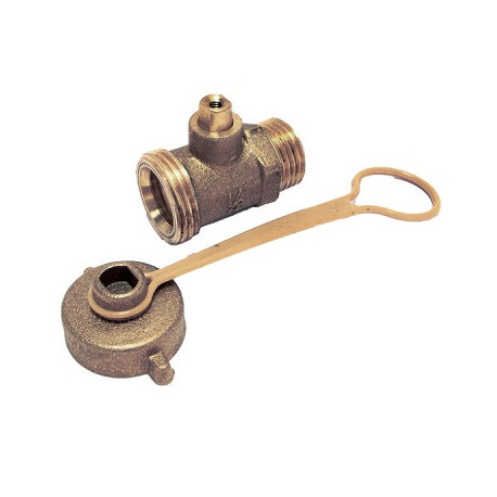 Robinet de vidange à bouchon 1/2 " Ø 15x21 - Réf : 121004