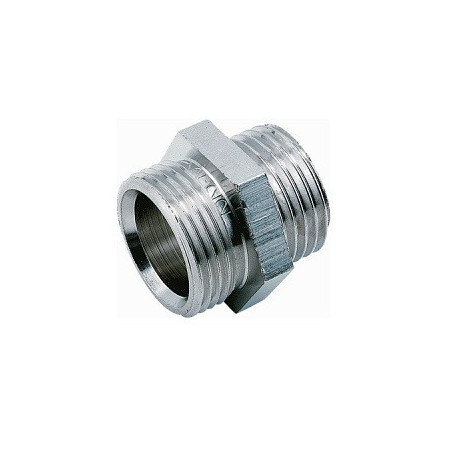 Lot de 10 adaptateurs mâle-mâle série E nickelé Mâle / Mâle 1/2" - Réf : 981022