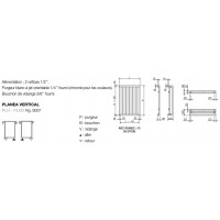 Radiateur eau chaude Planea PLH 732 Watts - Réf : PLH-180-042