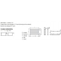Radiateur eau chaude Planea PLVD 692 Watts - Réf : PLVD-070-080