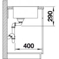 Evier Andano 400-IF 440x440 mm Inox 522957
