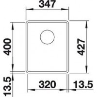 Evier Subline 320 F Silgranit 350x460 mm Anthracite 523416