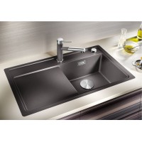 Evier Zenar 45 S-F Silgranit sans access. Egouttoir gauche Gris Rocher 523813