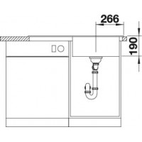 Evier Zenar 5 S sans access. Anthracite 523934