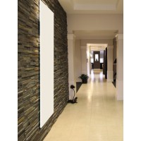 Radiateur eau chaude Monochrome 1200 Watts, Vertical Blanc