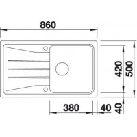 Evier Sona 5 S Tartufo 520892