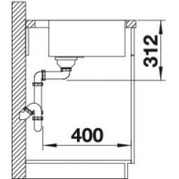 Evier Subline 500-IF SteelFrame Silgranit Blanc Automatique 524112
