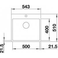 Evier Subline 500-IF SteelFrame Silgranit Blanc Automatique 524112