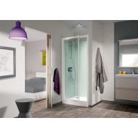 Cabine de douche Kineprime Glass C niche Mécanique Portes pivotantes 70x70 cm