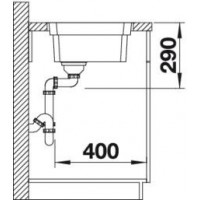 Evier Etagon 500-IF 540x440 mm Manuel Inox 521840