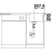 Evier Lemis 45 S-IF Manuel 860x500 mm Inox 523030