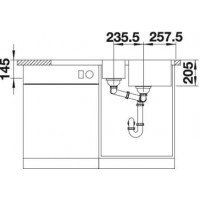 Evier Lemis 6 S-IF Manuel Inox 523032