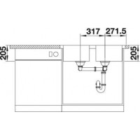 Evier Lemis 8-IF 2 Cuves Manuel Inox 523039