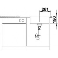Evier Zenar XL 6 S Compact Silgranit sans access. Blanc 523778
