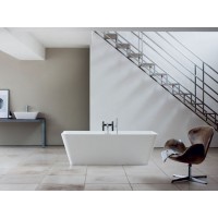 Baignoire semi ilot Patinato Petite 152,4x80 cm, 167 Litres
