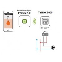 Thermostat chaudière ou PAC non réversible Tybox 5000