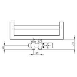 Kadrane mixte chromé sans régulation AKAO, AKAO-184-050-F 500 / 537 Watts