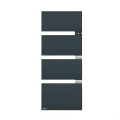 Symphonik 490615 Mât Droite Gris Ardoise Alu