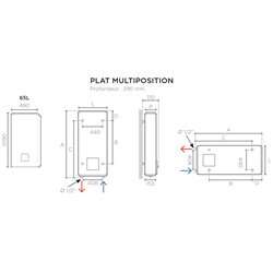 Malicio 2 241105 65 Litres Blanc