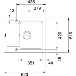 Maris Fraceram MRK 611-62, 587864 Blanc Artic 510x620 mm