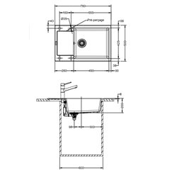 Maris Fragranit+ MRG611-XLC, 907792 780x500 mm Oyster