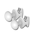 Accessoire Finimetal, ref PATRBL Patères rondes Blanc