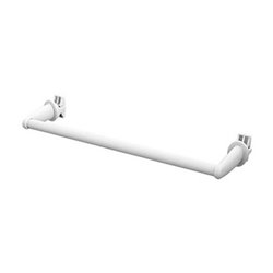 Accessoire Finimetal, ref BARR50CBL Barre porte-serviettes cintrée 470 mm Blanc