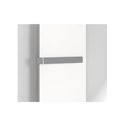 Accessoire Finimetal, ref BARNEWA1000 Barre porte-serviettes alu ouverte côté Blanc