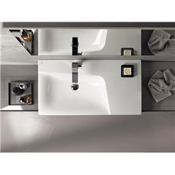 Xeno² Keramag Design de 90 cm 1 trou percé cuve à gauche ref 157190000