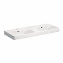 Lavabo Jam 2 vasques 120 cm Allia 2 trous percés 2 cuves ref 00135600000