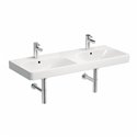 Lavabo Jam 2 vasques 120 cm Allia 2 trous percés 2 cuves ref 00135600000