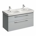 Lavabo Jam 2 vasques 120 cm Allia 2 trous percés 2 cuves ref 00135600000