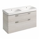 Lavabo Jam 2 vasques 120 cm Allia murale 2 cuves ref 00135610000