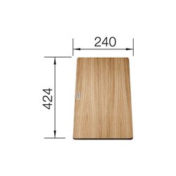 Planche à découper en bois, 230700 Subline Frêne 240x424x75