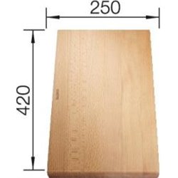 Planche À Découper En Hêtre, 232817 Blanco 250 mm x 420 mm