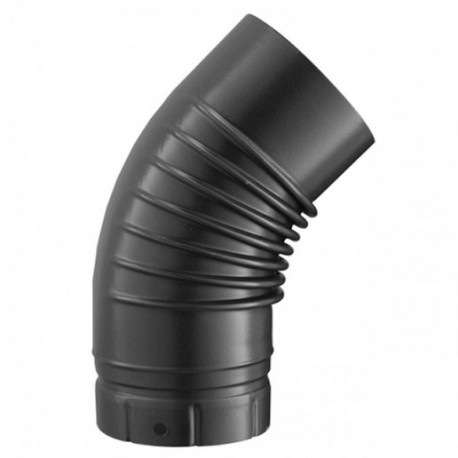 Coude Fumisterie Emaillée CD45-130ENM plissé, 45° Ø 130 mm 56130921/0