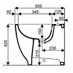 Bidet sur pied Acanto 500.603.01.5