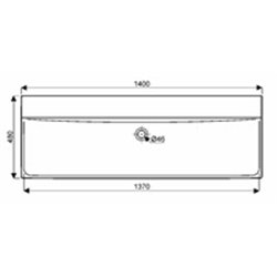Plan de toilette Xeno² Keramag Design 427141016 de 160