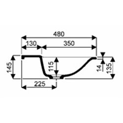 Plan de toilette Xeno² Keramag Design 427141016 de 160
