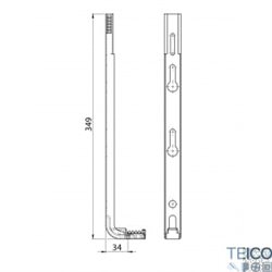 Set de consoles radiateurs verticaux 6003600 pour radiateurs Vertical, Kos V, Faro V types 10 chromé-600