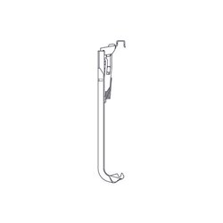 Console murale radiateurs plinthe 9010196200 Hauteur 200 mm pour radiateurs Integra plinthe, Parada plinthe, Ramo plinthe type 2